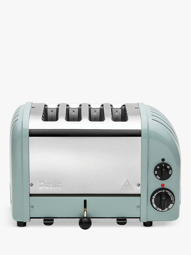 Dualit 4 Slot Classic Toaster With Sandwich Cage Glacier Blue 40594