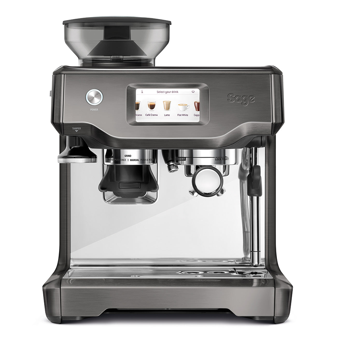 Sage Barista Express Bean-to-Cup Coffee Machine, Stainless Steel/Black
