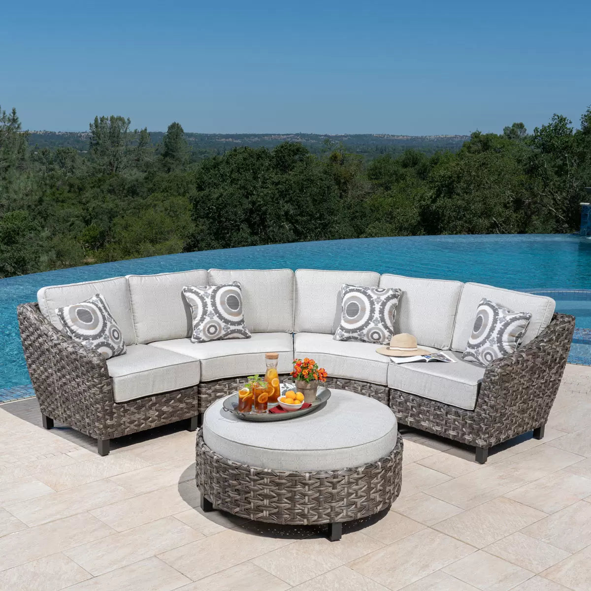 Foremost Vigo 5 Piece Round Corner Seating Set