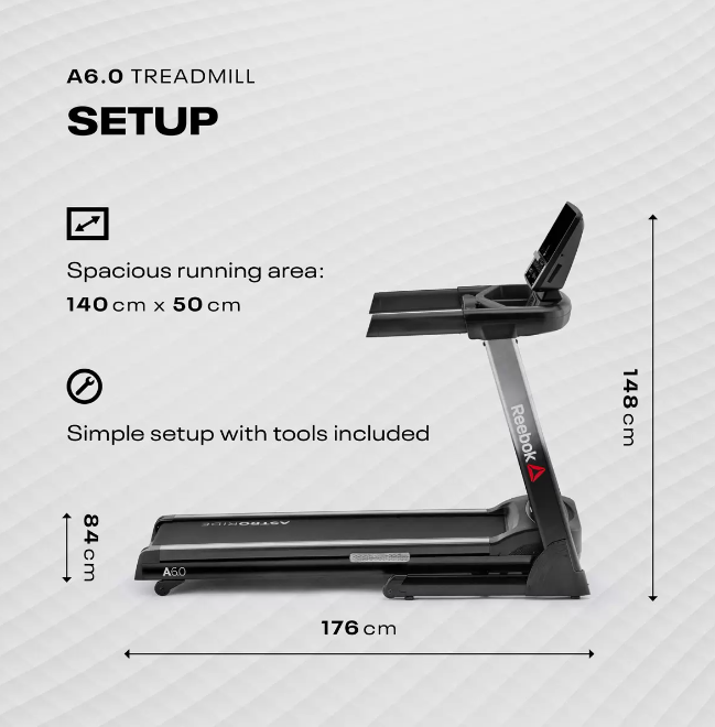 Reebok Astroride A6.0 Treadmill (Delivery Only)