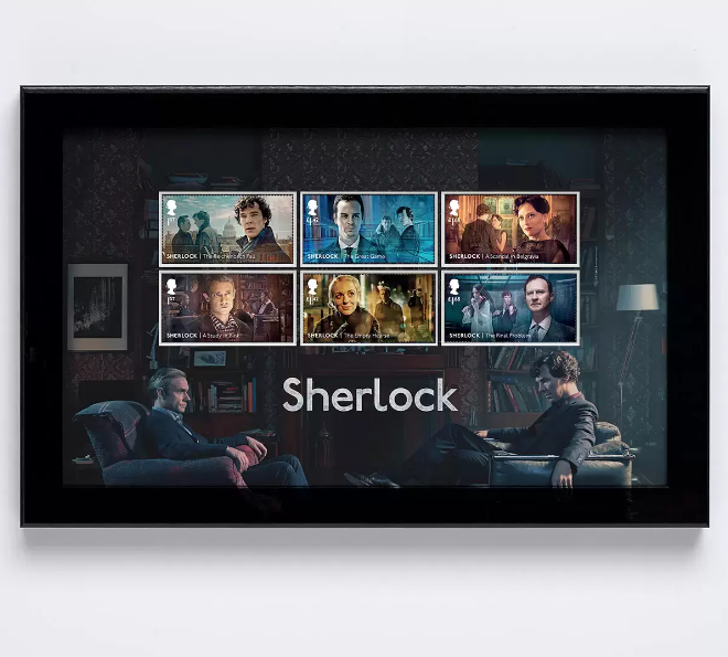 Sherlock Framed Royal Mail® Collectable Stamps