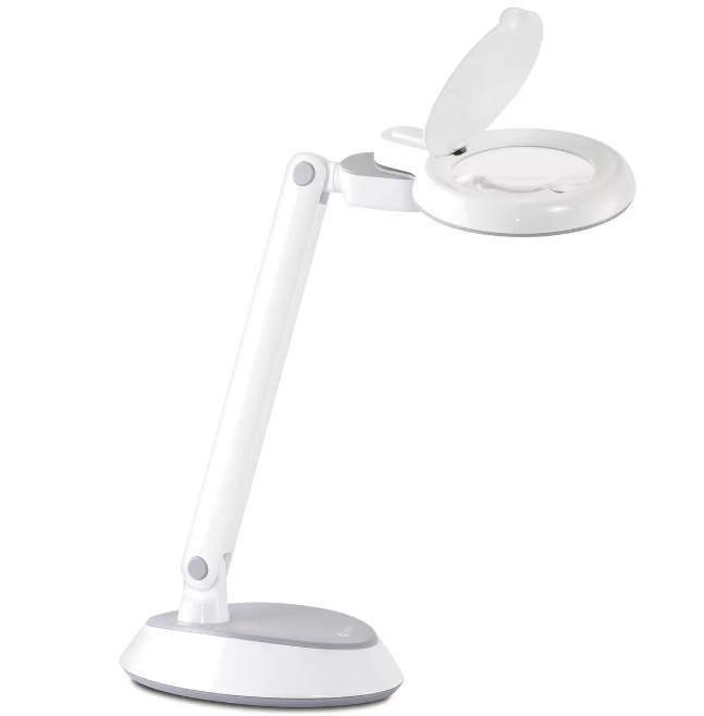 Ottlite Space Saving LED Magnifier Desk Lamp