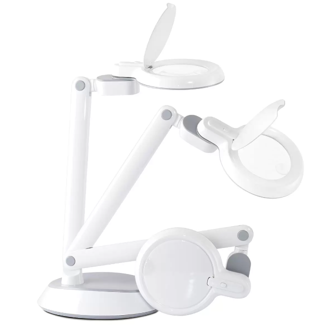 Ottlite Space Saving LED Magnifier Desk Lamp