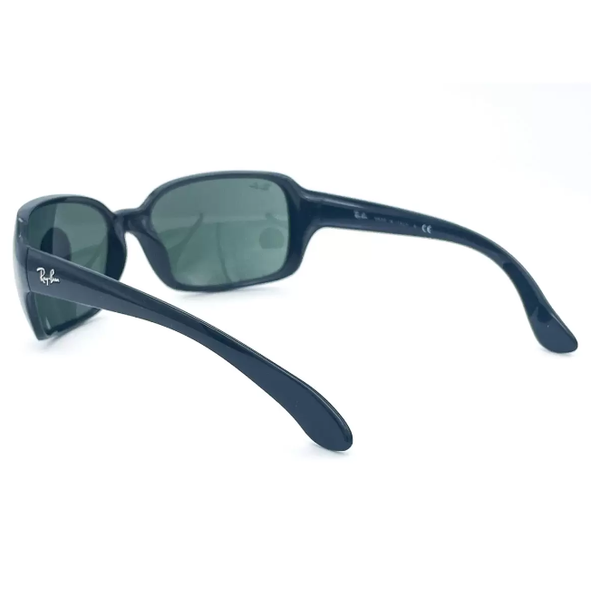 Rayban Black Sunglasses with Green Lenses