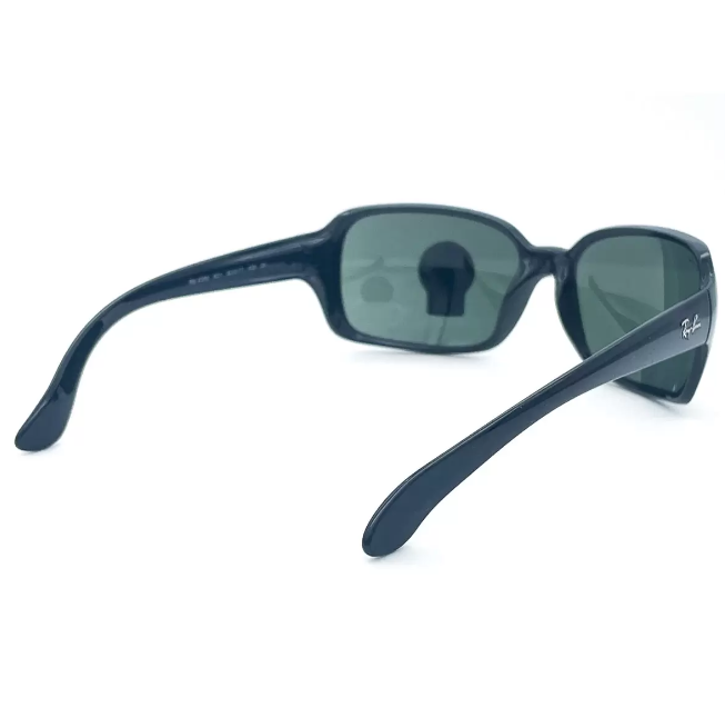 Rayban Black Sunglasses with Green Lenses