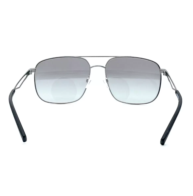 Emporio Armani Gunmetal Grey Sunglasses with Grey Lenses