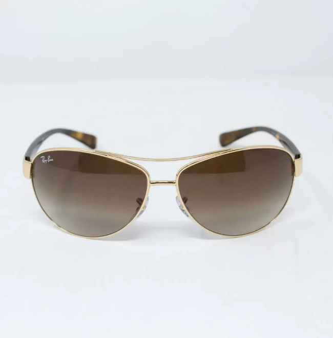 Ray-Ban Aviator Gold & Tortoise Shell Sunglasses with Brown Lenses