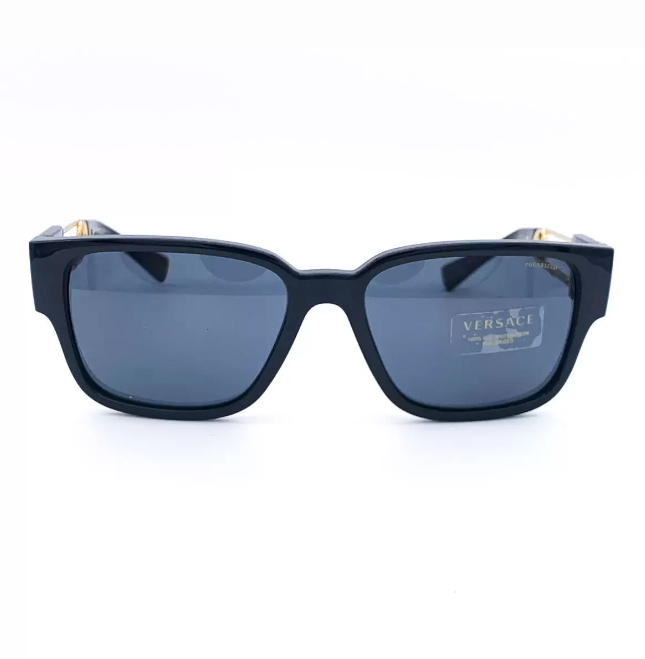 Versace Black Sunglasses with Grey Polarised Lenses