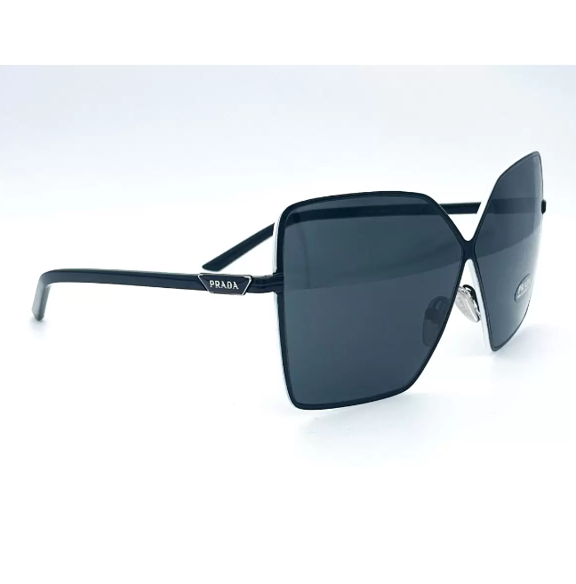 Prada Women's Black Sunglasses With Dark Grey Lenses