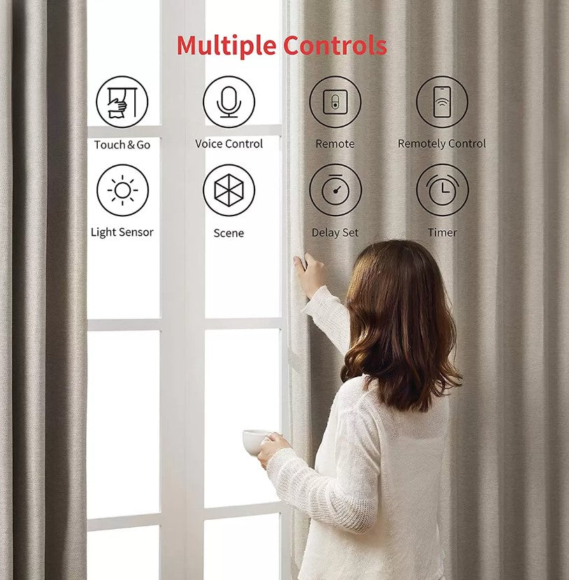 SwitchBot Smart Curtain Control 4 Pack in 2 Colours and 3 Rail Options