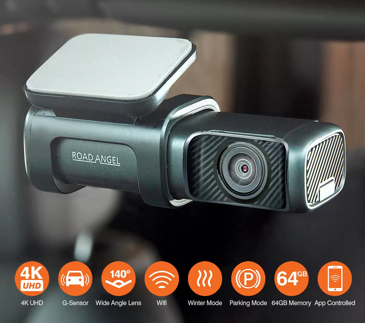 Road Angel Halo Ultra - 4K Ultra High-Res Dash Camera