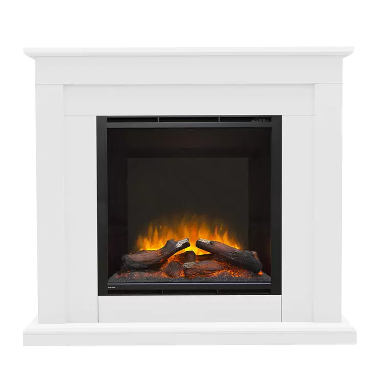 Flare Beadnell Electric Fireplace Suite in White, 2kW