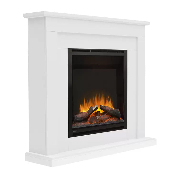 Flare Beadnell Electric Fireplace Suite in White, 2kW