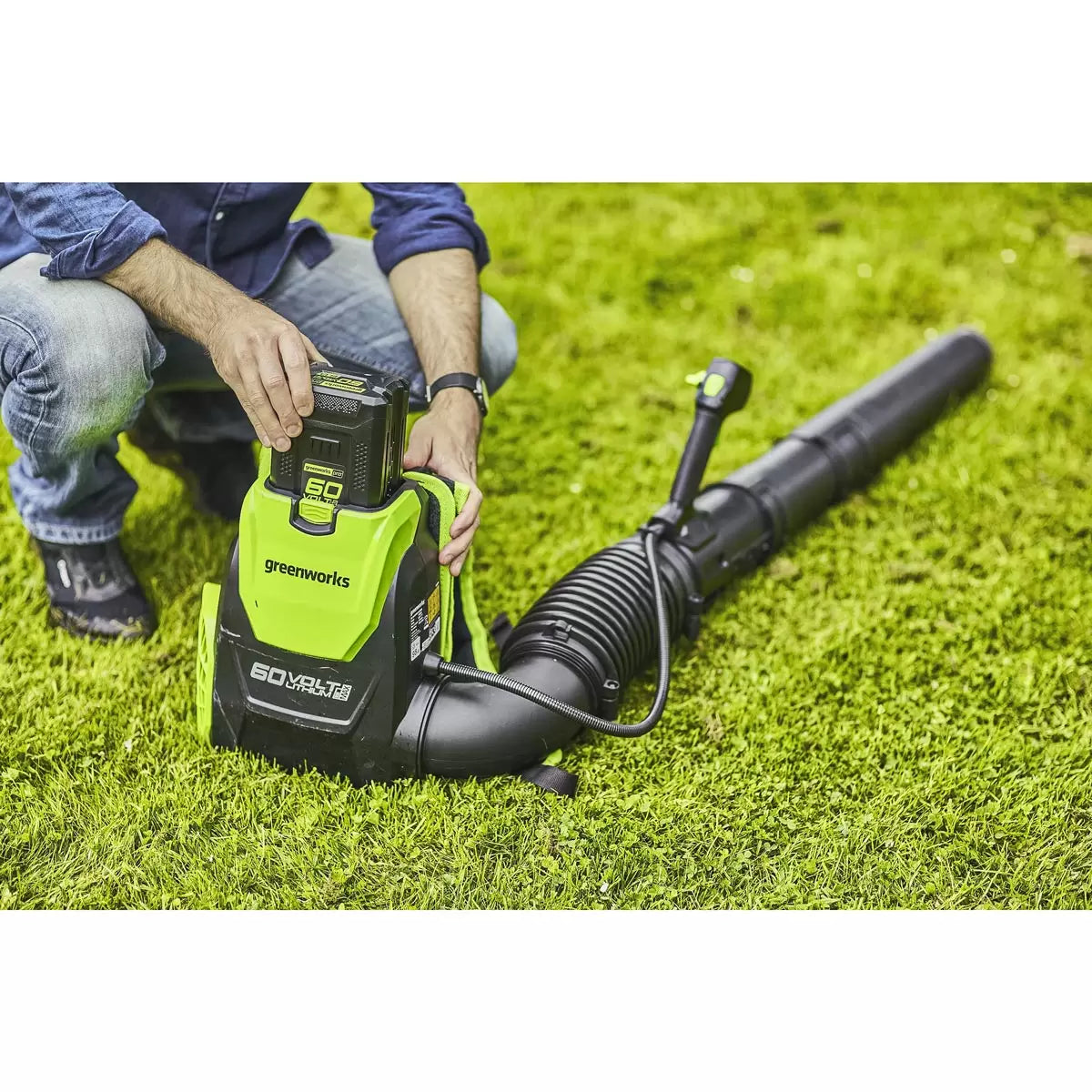 Greenworks 60V Backpack Leaf Blower (Tool Only) - Model GWGD60BPB