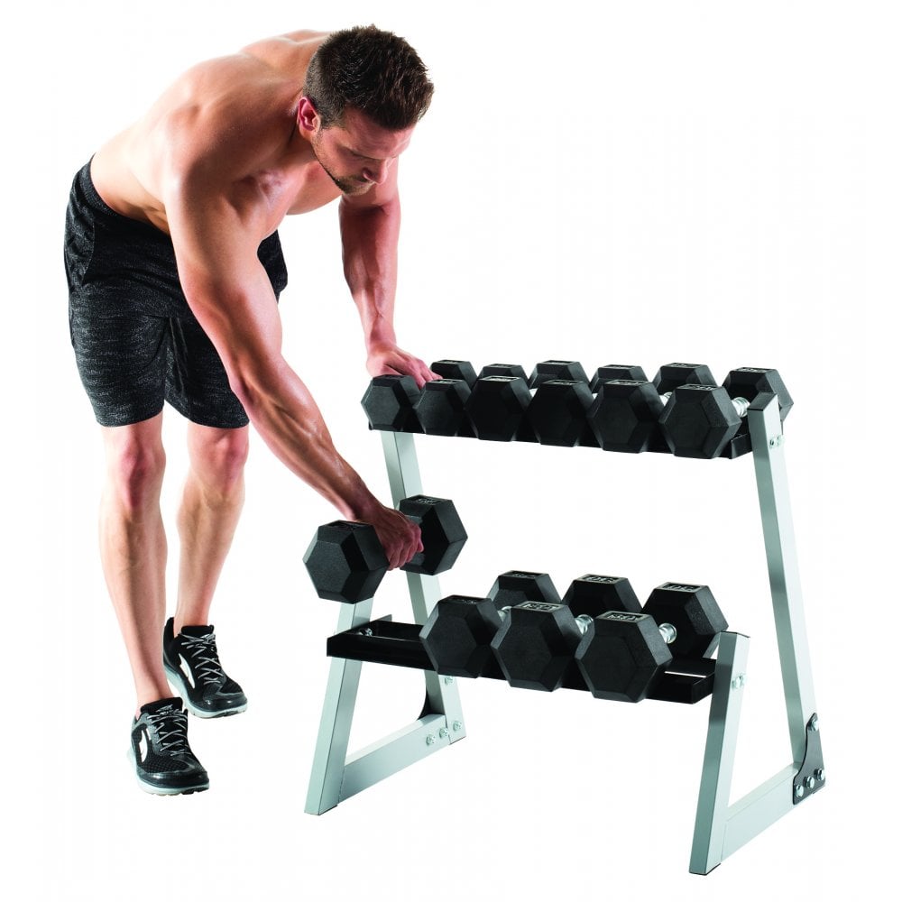 Weider (80kg) Dumbbell Kit with Rack