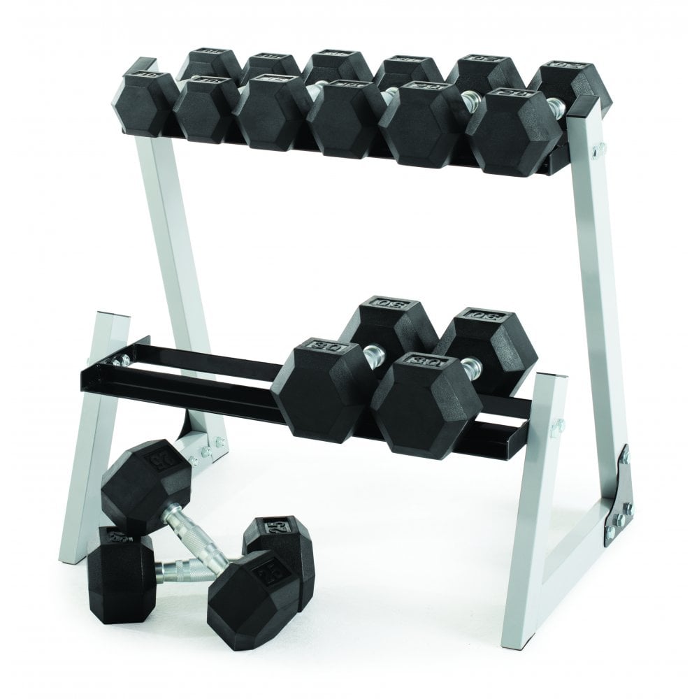 Weider (80kg) Dumbbell Kit with Rack