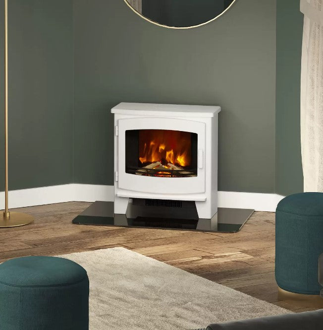 Flare Beacon Large Electric Stove in White, 2kW