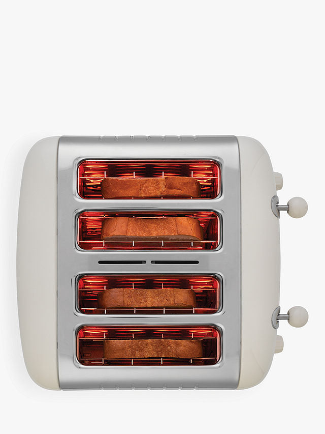 Dualit 4 Slot Lite Toaster in Cream, 46202