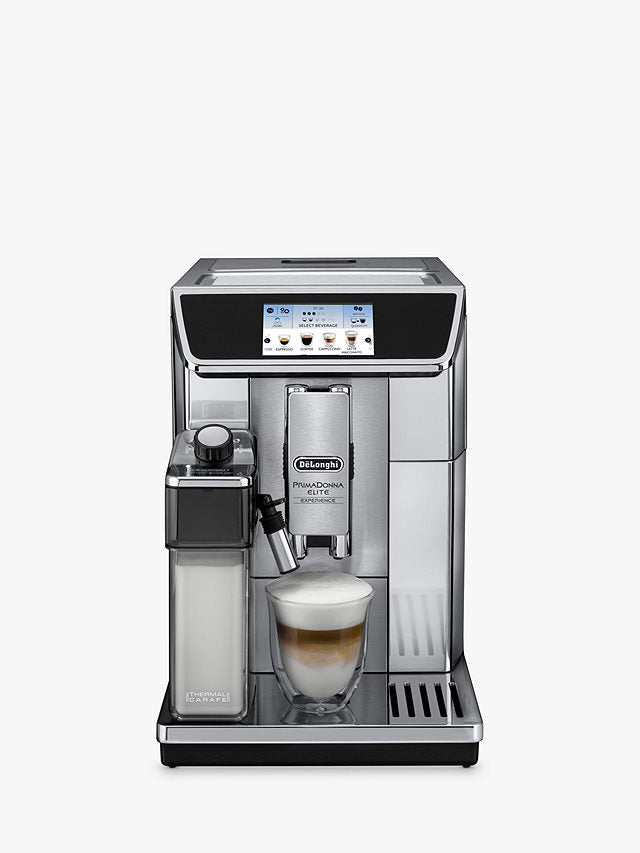 De'Longhi PrimaDonna Elite Experience ECAM650.85.MS Fully Automatic Bean to Cup Coffee Machine Metal Silver