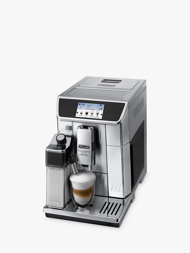 De'Longhi PrimaDonna Elite Experience ECAM650.85.MS Fully Automatic Bean to Cup Coffee Machine Metal Silver