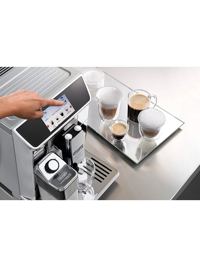 De'Longhi PrimaDonna Elite Experience ECAM650.85.MS Fully Automatic Bean to Cup Coffee Machine Metal Silver