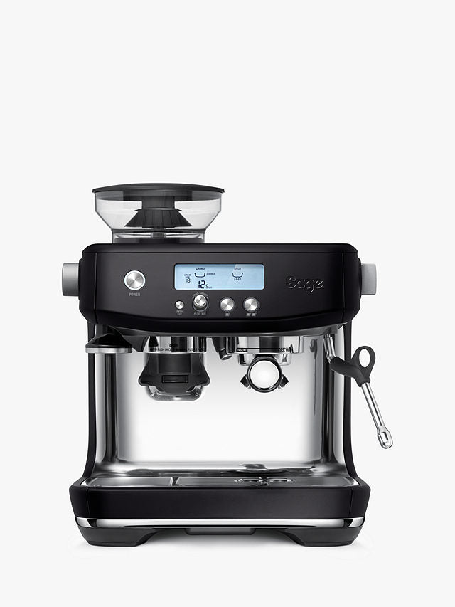 Sage Barista Pro Bean to Cup Coffee Machine in Black Stainless Steel, SES878BST