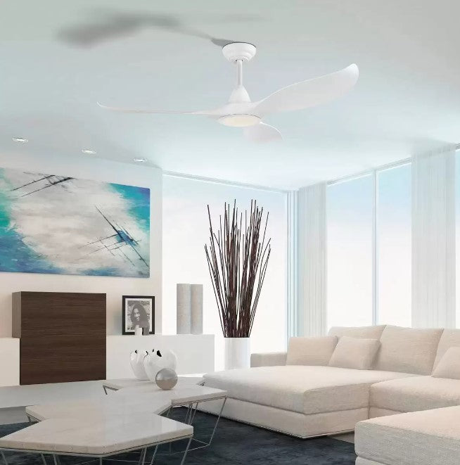 Eglo Cirali 3 Blade (132cm) Indoor Ceiling Fan with DC Motor, LED Light and Remote Control, available in 2 Colours