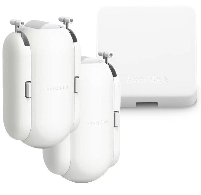 SwitchBot Smart Curtain Control Twin Pack in 2 Colours and 3 Rail Options