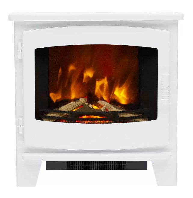 Flare Beacon Large Electric Stove in White, 2kW