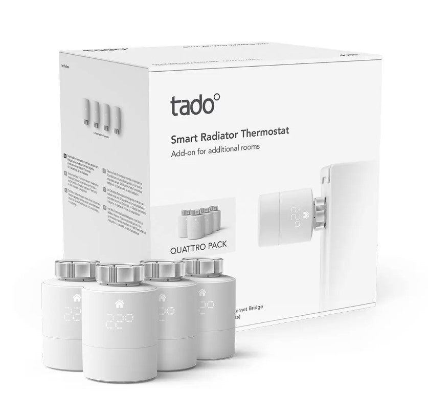 tado° Home Bundle - Wireless Starter Kit V3+ - 8 Universal Smart Radiator Thermostats