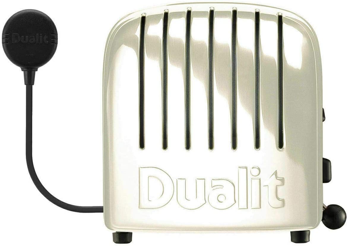 Dualit 4 Slot Classic Toaster With Sandwich Cage (Canvas White, 40592)