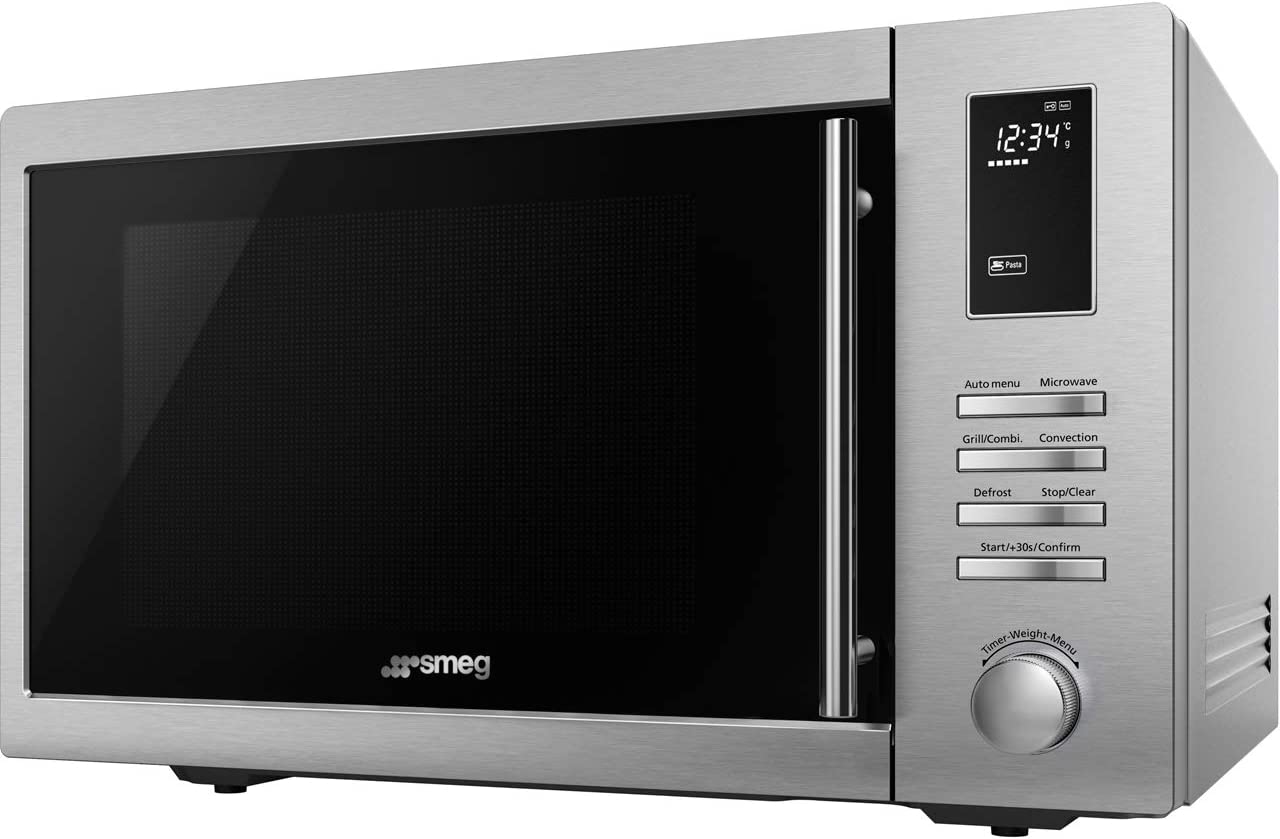 Smeg MOE34CXIUK 34 Litre Freestanding Combination Microwave in Stainless Steel
