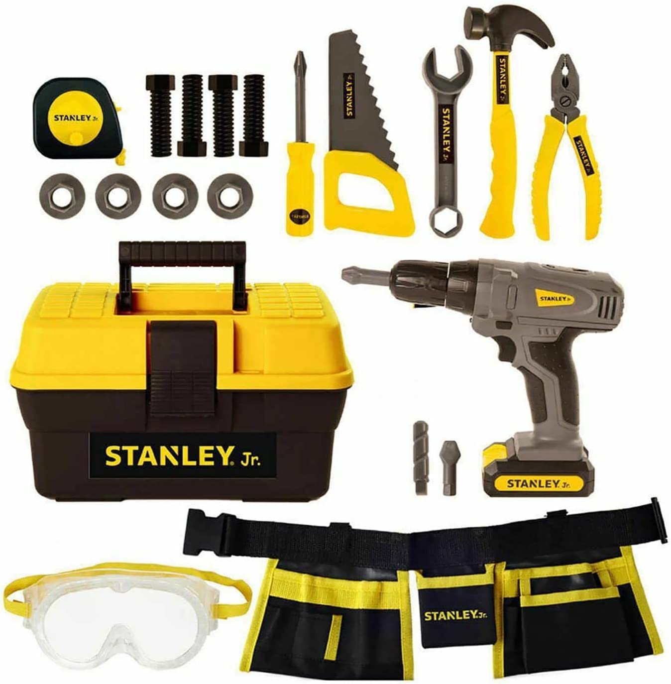 Stanley Jr 21 Piece Role Play Toolbox & Toy Tool Set (3+ Years)