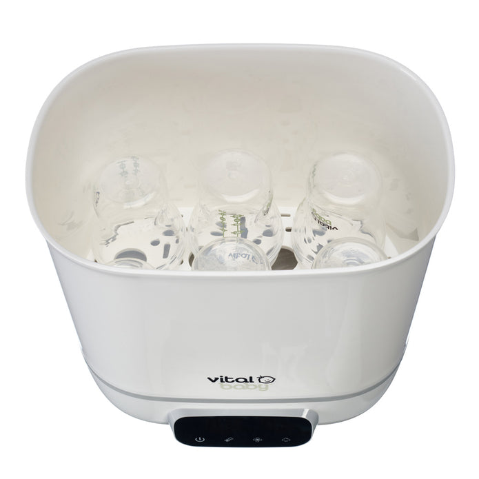 Vital Baby Nurture Pro Steam Steriliser and Dryer with 2 x 150ml Bottles