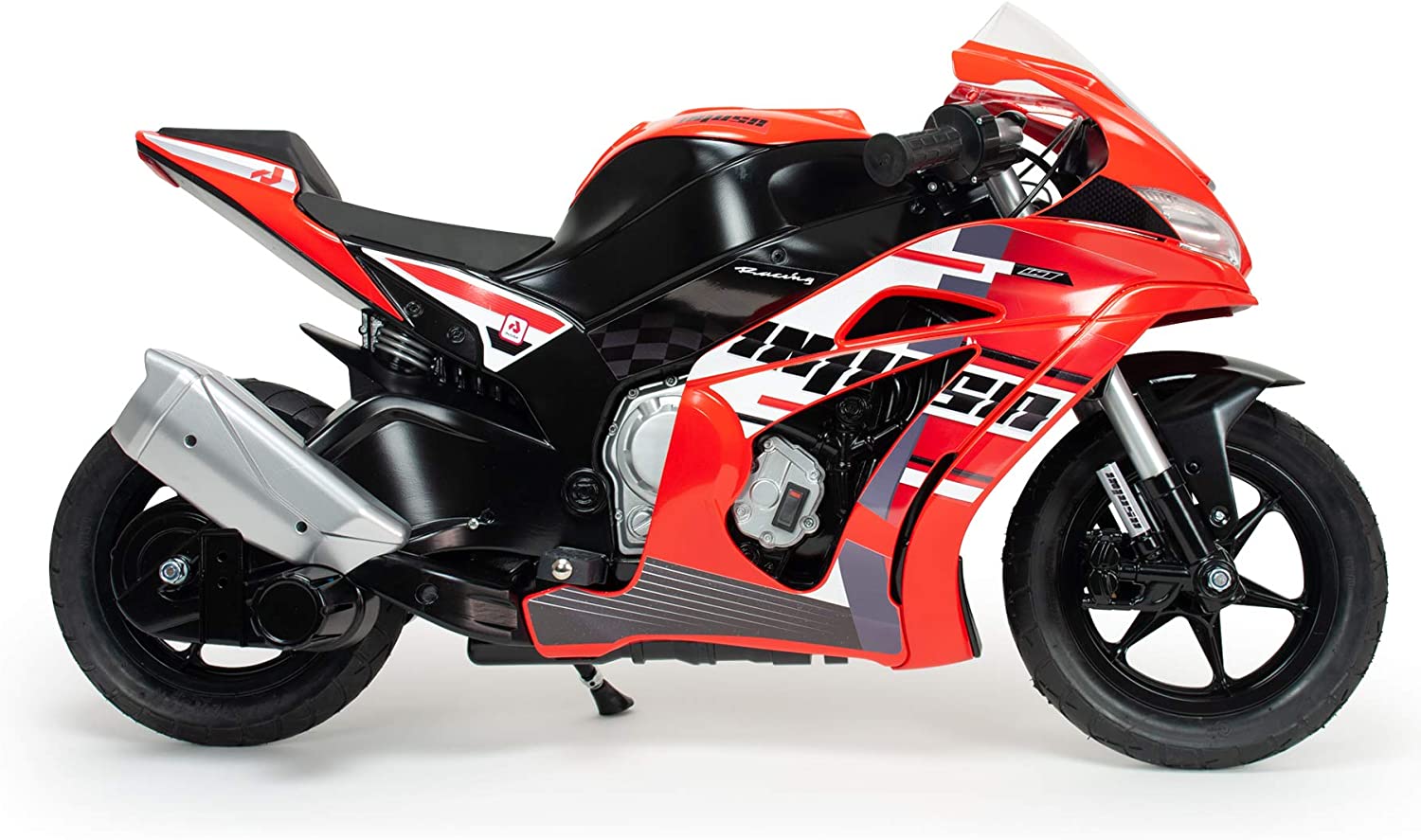 Injusa 24V Racing Fighter Electric Ride On Motorbike in Red