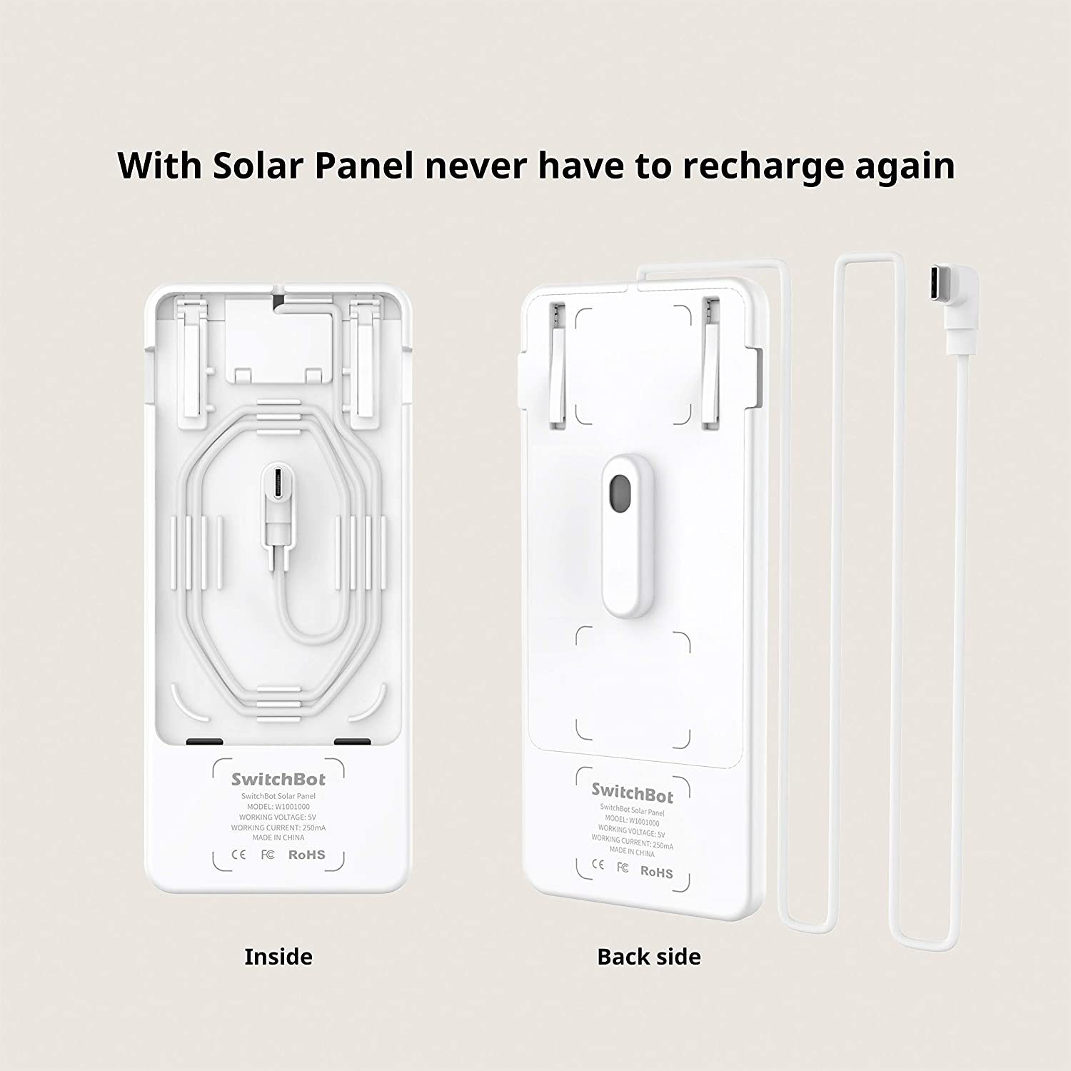 SwitchBot Curtain Control Solar Panel Twin Pack in 2 Colours