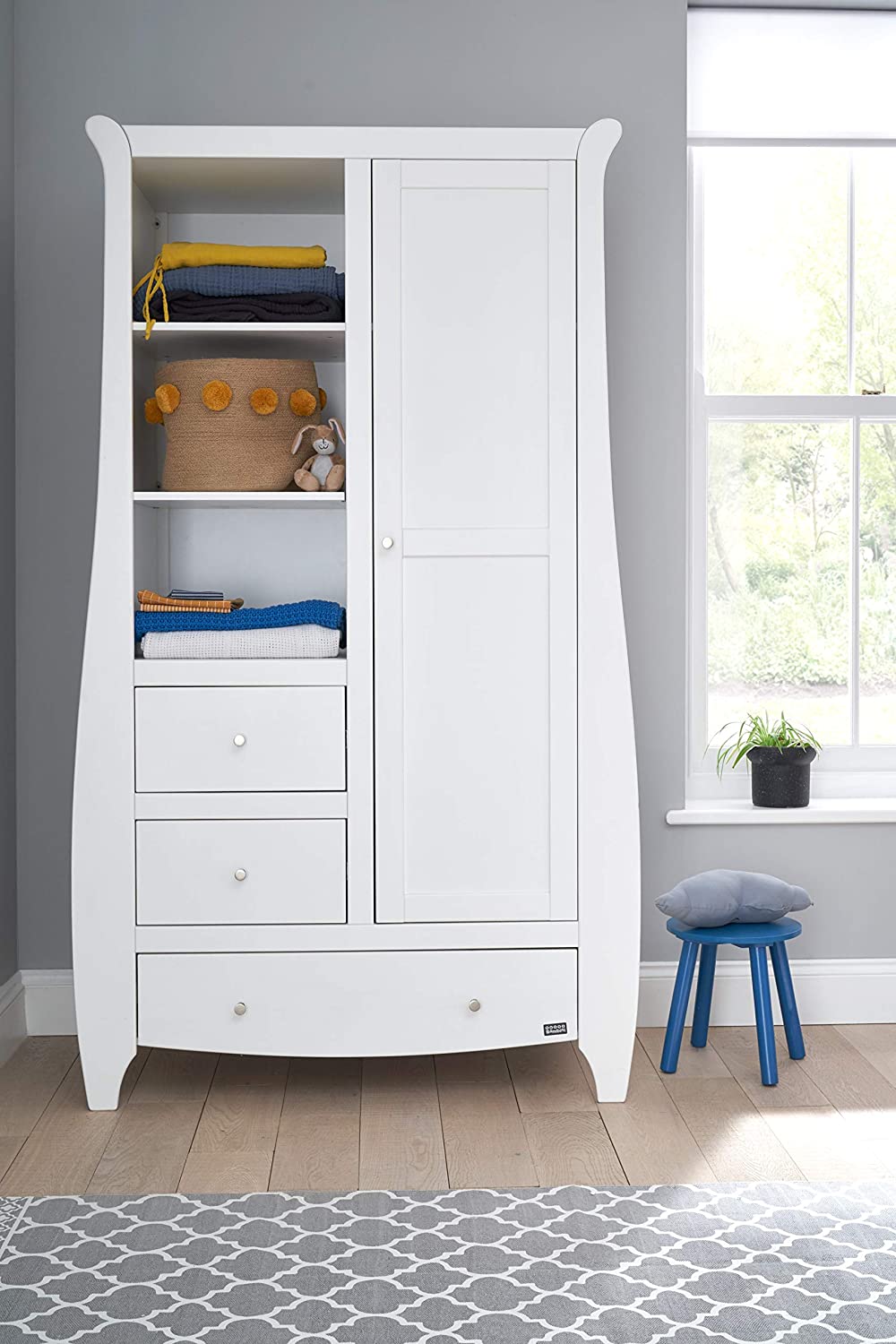 Tutti Bambini Katie Single Wardrobe in White