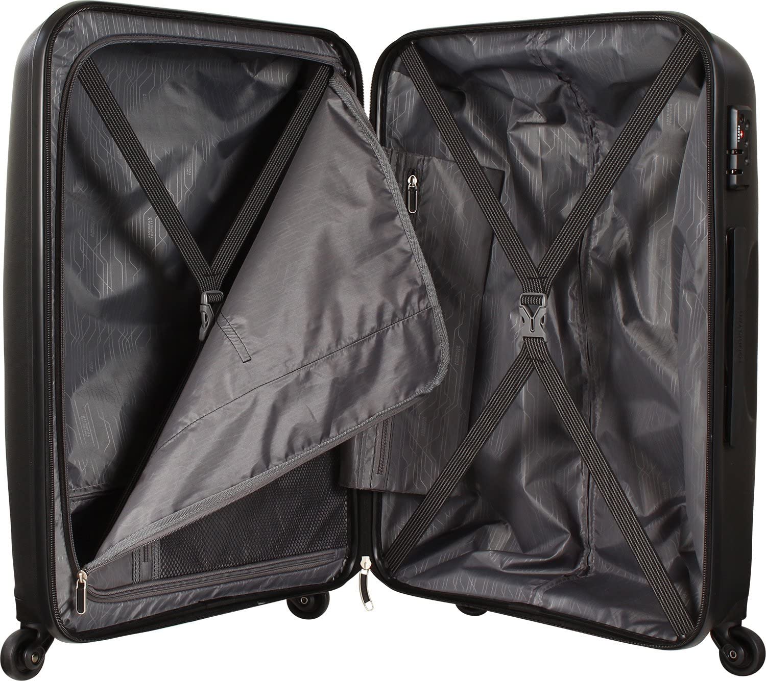 American Tourister Bon Air 3 Piece Hardside Suitcase Set, Black