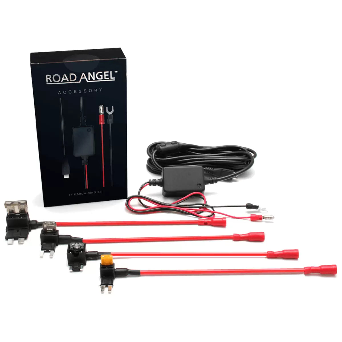 Road Angel HWK5V 5V Dash Cam Hard Wiring Kit (HWK), For Halo Go & Halo Drive Dash Cams