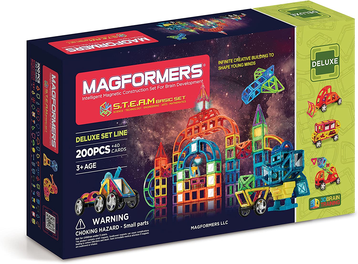 Magformers Deluxe S.T.E.A.M Basic 200 Piece Set - Model 710008