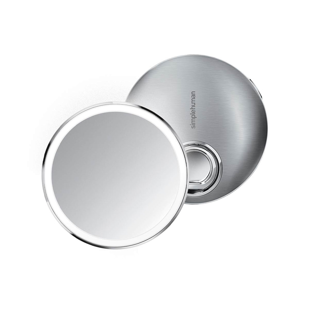 simplehuman Sensor Mirror Compact in Brushed Stainless Steel with Case