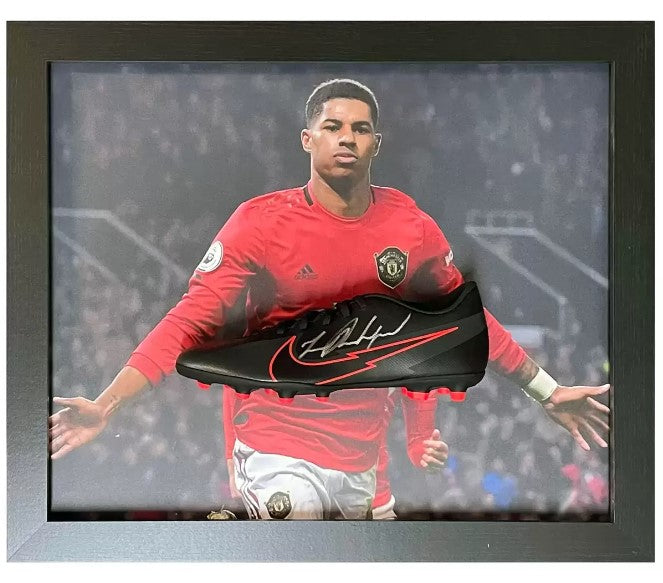 Marcus Rashford Signed Framed Football Boot