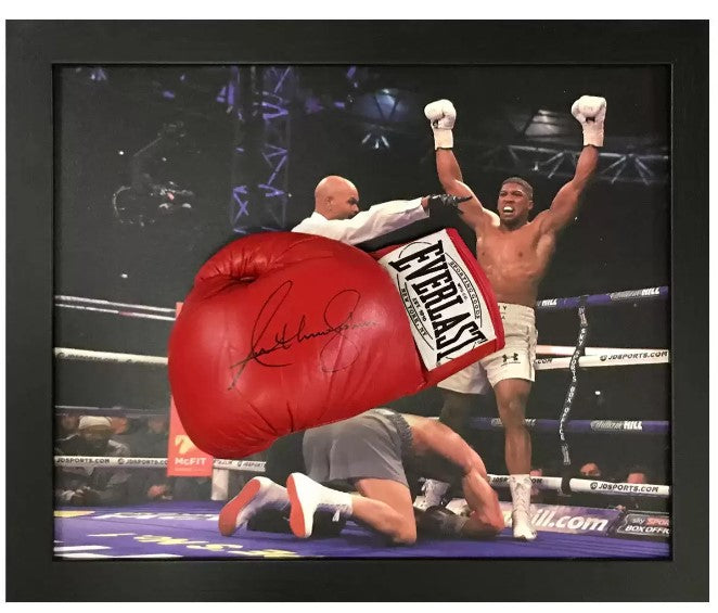 Anthony Joshua Signed Framed Everlast Boxing Glove