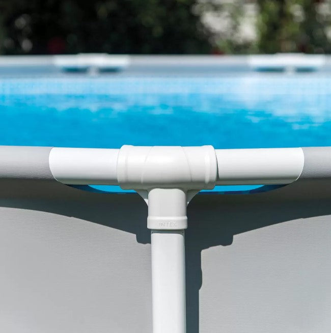 Intex 15ft Prism Frame Round Pool with Filter Pump and Ladder