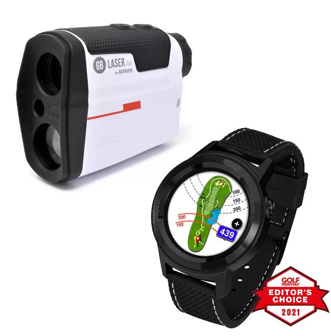 Golf Buddy W11 GPS Watch and Laser Lite Rangefinder (Bundle Offer)