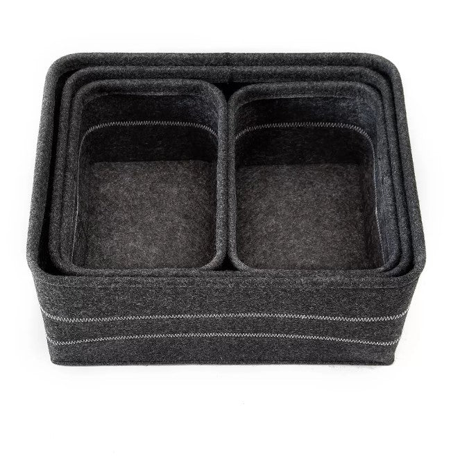 Seville Classics Felt Baskets (4 piece)