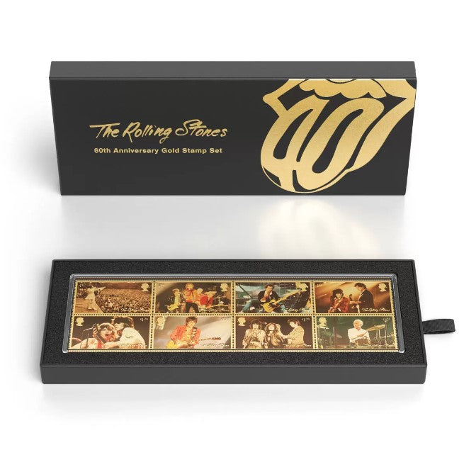 The Rolling Stones Gold Royal Mail® Stamp Set