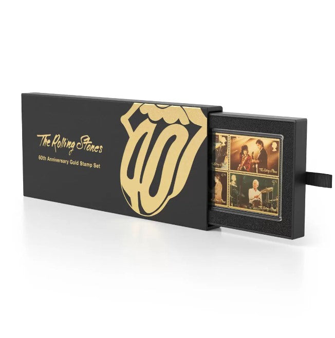 The Rolling Stones Gold Royal Mail® Stamp Set