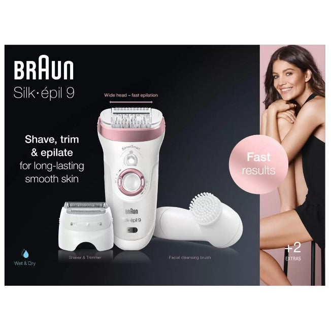 Braun Silk Epilator 9-855 Wet & Dry Epilator Set