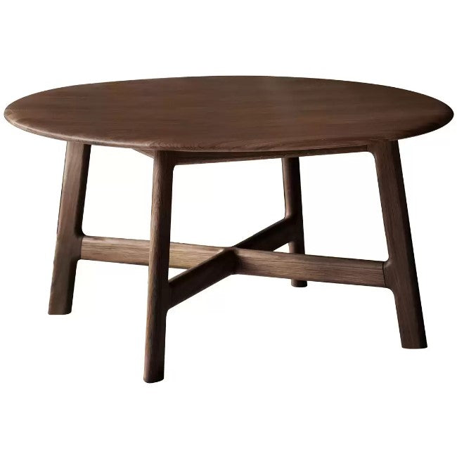 Gallery Getafe Round Coffee Table in Solid Walnut